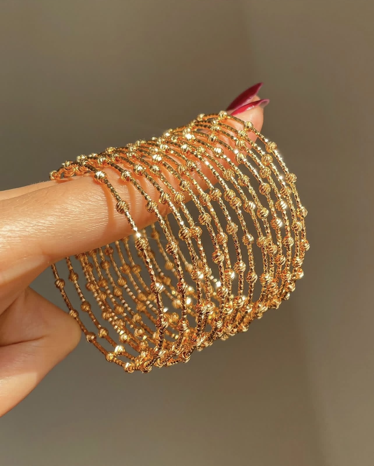 النگو زنانه طلایی البرنادو لوکس و نمادار