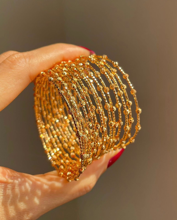 النگو زنانه طلایی البرنادو لوکس و نمادار